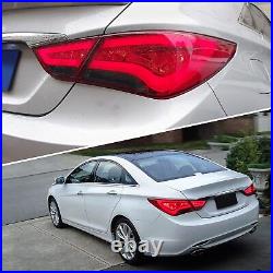 VLAND Full LED Tail Lights Red Rear Lamps For Hyundai Sonata Sedan 2011-2014