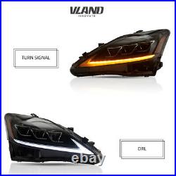 VLAND LED Headlights For 2006-2013 Lexus IS 250 350 ISF Front Lights Assembly