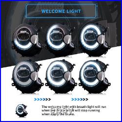 VLAND LED Headlights + SMOKED Tail Lights For 2007-2013 Mini Cooper S R56 R57