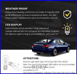 VLAND LED Rear Tail Lights For Honda Accord 2013-2015 Sequential DRL 4Door Sedan