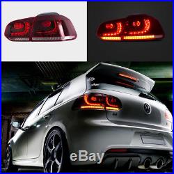 VLAND LED Sequential Tail Light Lamps Fit 2010-2014 Volkswagen Golf 6 MK6 GTI R