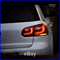 VLAND LED Sequential Tail Light Lamps Fit 2010-2014 Volkswagen Golf 6 MK6 GTI R