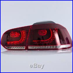 VLAND LED Sequential Tail Light Lamps Fit 2010-2014 Volkswagen Golf 6 MK6 GTI R