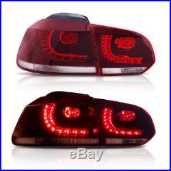 VLAND LED Sequential Tail Light Lamps Fit 2010-2014 Volkswagen Golf 6 MK6 GTI R