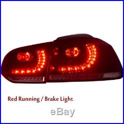 VLAND LED Sequential Tail Light Lamps Fit 2010-2014 Volkswagen Golf 6 MK6 GTI R