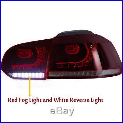 VLAND LED Sequential Tail Light Lamps Fit 2010-2014 Volkswagen Golf 6 MK6 GTI R