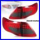 VLAND LED Smoked Red Tail Lights Fit 2008-2011 Toyota Corolla Rear Brake Lamps