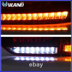 VLAND LED Smoked Tail Lights For VW Volkswagen Golf 6 MK6 GTI R 2010-2014
