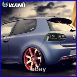 VLAND LED Smoked Tail Lights For VW Volkswagen Golf 6 MK6 GTI R 2010-2014