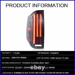 VLAND LED Tail Lights Brake Lamps Pair For 2014-2021 Toyota Tundra withSequential VLAND LED Tail Lights Brake Lamps Pair For 2014-2021 Toyota Tundra withSequential
