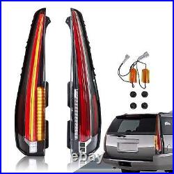 VLAND LED Tail Lights Clear For 2007-13 GMC Yukon Chevrolet Tahoe Suburban Lamps