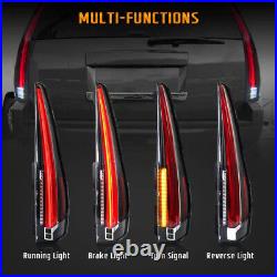 VLAND LED Tail Lights Clear For 2007-13 GMC Yukon Chevrolet Tahoe Suburban Lamps