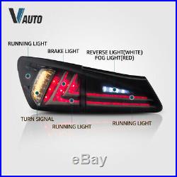 VLAND LED Tail Lights Fit For Lexus IS250 IS350 ISF 2006-2012 Smoked Lens Pair