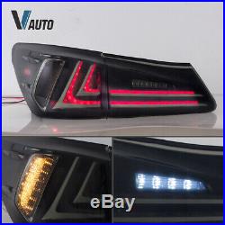 VLAND LED Tail Lights Fit For Lexus IS250 IS350 ISF 2006-2012 Smoked Lens Pair