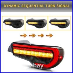 VLAND LED Tail Lights For 12-20 Toyota 86 Subaru BRZ Scion FR-S Rear Lamp Smoked