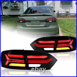 VLAND LED Tail Lights For 2011-2014 Volkswagen VW Jetta withSequential Turn Signal