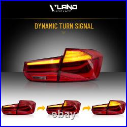 VLAND LED Tail Lights For 2012-2018 BMW 3Series F30 F35 F80 RED Rear Sequential