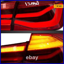 VLAND LED Tail Lights For 2012-2018 BMW 3Series F30 F35 F80 RED Rear Sequential