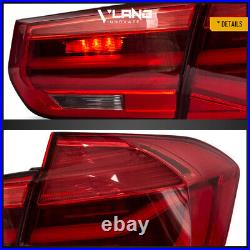 VLAND LED Tail Lights For 2012-2018 BMW 3Series F30 F35 F80 RED Rear Sequential