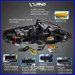 VLAND LED Tail Lights For 2012-2018 BMW 3Series F30 F35 F80 RED Rear Sequential