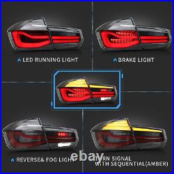 VLAND LED Tail Lights For 2012-2018 BMW F30 F35 F80 M3 LCI Style Clear Rear Lamp