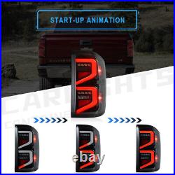 VLAND LED Tail Lights For 2014-2018 Silverado1500 2500 3500 Rear Lamps withStartup