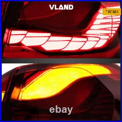 VLAND LED Tail Lights For 2014-2020 BMW 4-Series M4 F32 F33 F36 F82 F83 GTS Set