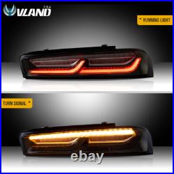 VLAND LED Tail Lights For 2016-2018 Chevy Camaro Rear Lamps withYellow Sequential VLAND LED Tail Lights For 2016-2018 Chevy Camaro Rear Lamps withYellow Sequential
