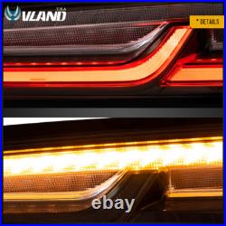 VLAND LED Tail Lights For 2016-2018 Chevy Camaro Rear Lamps withYellow Sequential