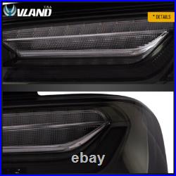 VLAND LED Tail Lights For 2016-2018 Chevy Camaro Rear Lamps withYellow Sequential