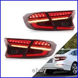 VLAND LED Tail Lights For 2018-2022 Honda Accord Sedan LED Red Rear Lights