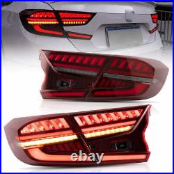 VLAND LED Tail Lights For 2018-2022 Honda Accord Sedan LED Red Rear Lights