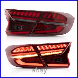 VLAND LED Tail Lights For 2018-2022 Honda Accord Sedan LED Red Rear Lights