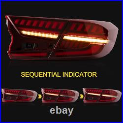 VLAND LED Tail Lights For 2018-2022 Honda Accord Sedan LED Red Rear Lights