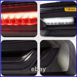 VLAND LED Tail Lights For Chevy Camaro 2016-2018 DRL FULL Smoked Rear Lights