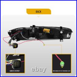 VLAND LED Tail Lights For Chevy Camaro 2016-2018 DRL FULL Smoked Rear Lights
