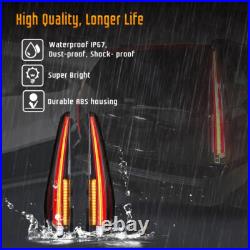 VLAND LED Tail Lights For GMC Yukon Chevrolet Tahoe Suburban 2007-2014 Rear Lamp