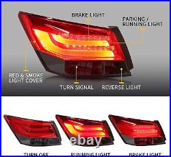 VLAND LED Tail Lights For Honda Accord EX EX-L Sedan 2008-2012 Brake Rear Lamps