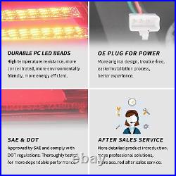 VLAND LED Tail Lights For Honda Accord EX EX-L Sedan 2008-2012 Brake Rear Lamps