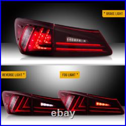VLAND LED Tail Lights For Lexus IS250 IS350 ISF 2006-2013 RED A Pair Rear Lamps