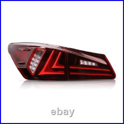 VLAND LED Tail Lights For Lexus IS250 IS350 ISF 2006-2013 Red Rear Lamps Pair US