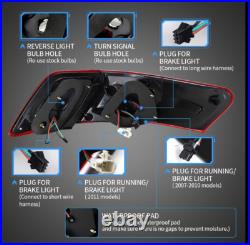 VLAND LED Tail Lights For Lexus IS250 IS350 ISF 2006-2013 Red Rear Lamps Pair US