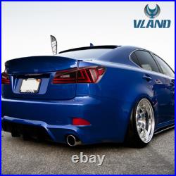 VLAND LED Tail Lights For Lexus IS250 IS350 ISF 2006-2013 Red Rear Lamps Pair US