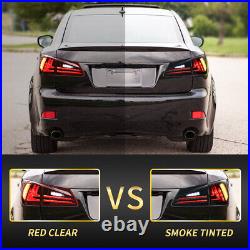 VLAND LED Tail Lights For Lexus IS250 IS350 ISF 2006-2013 Red Rear Lamps Pair US
