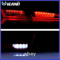 VLAND LED Tail Lights For Mitsubushi Lancer & EVO X 2008-2017 Audi Style Smoked