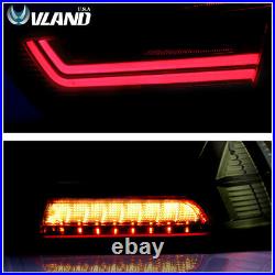 VLAND LED Tail Lights For Mitsubushi Lancer & EVO X 2008-2017 Audi Style Smoked