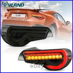 VLAND LED Tail Lights For Toyota 86 & Subaru BRZ & Scion FR-S Smoked Rear Lights
