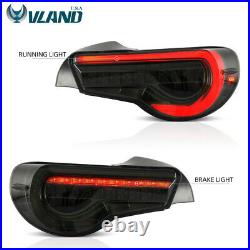 VLAND LED Tail Lights For Toyota 86 & Subaru BRZ & Scion FR-S Smoked Rear Lights