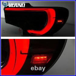 VLAND LED Tail Lights For Toyota 86 & Subaru BRZ & Scion FR-S Smoked Rear Lights