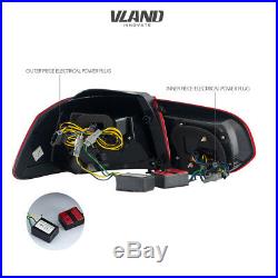 VLAND LED Tail Lights For VW GOLF MK6 GTI R 2010-2014 Cherry Red Rear Light